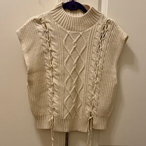 NWT scotch and soda cable knit Sweater Vest